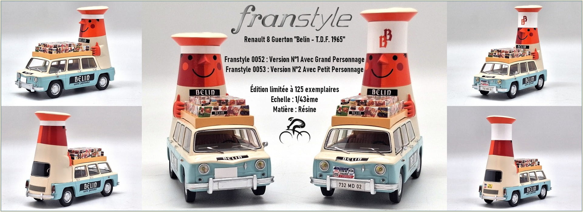 FRANSTYLE 0052 et 0053 - RENAULT 8 GUERTON BELIN TDF